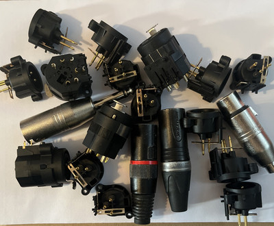 NEU XLR Buchse Combo Audio Buchse 3-Pin Stecker Buchse MAKE Neutrik 20 x RESTPOSTEN GROSSPACKUNG