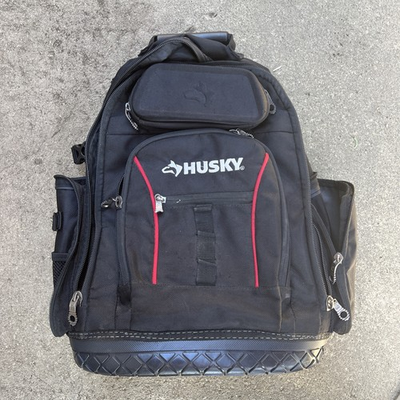 #ad Husky 16 in. Pro Tool Backpack H 68004 03 Water Resistant 42 Pockets $30.00