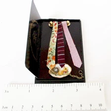 Men's Tie Rack Set w Rack 1.447/6 Reutter Watch Accessories Dollhouse Miniature