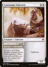 [MTG] Lonesome Unicorn // Rider in Need (Foil) (021) (ELD) LP-HP