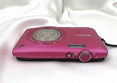 Mint] Nikon COOLPIX S3300 Strawberry Pink 6x 16.0MP Digital Camera