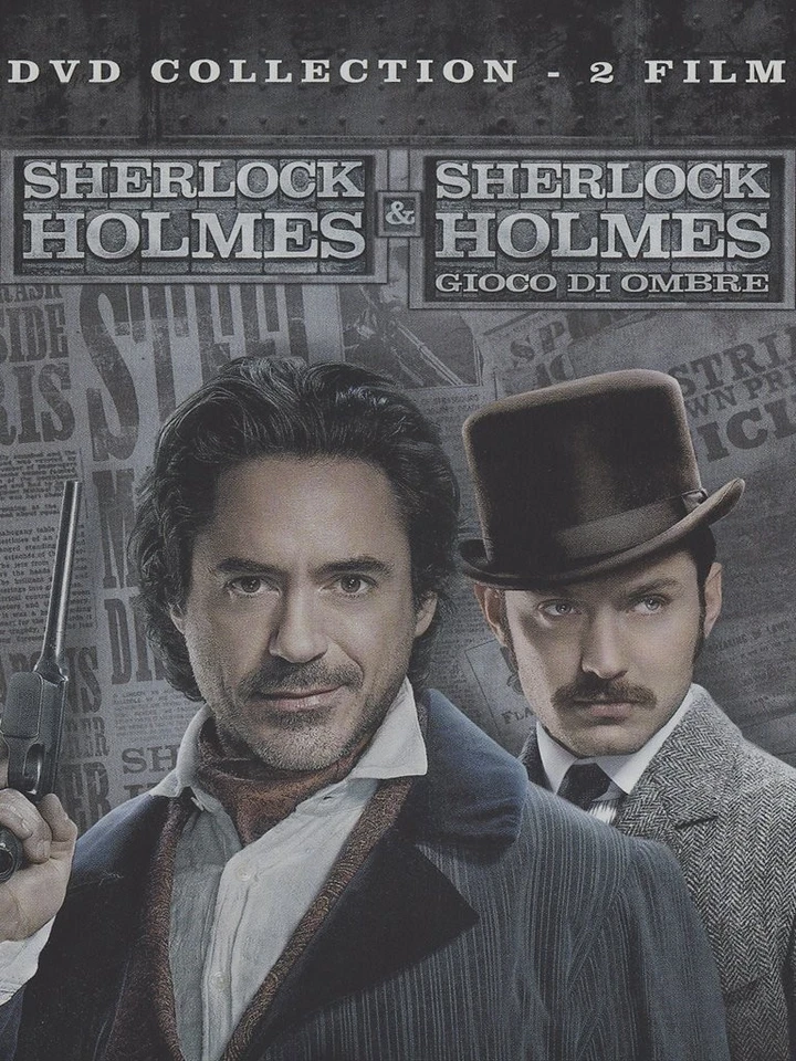 WARNER BROS. 2 Dvd SHERLOCK HOLMES & SHERLOCK HOLMES GIOCO DI OMBRE robert Downey Jr Jude Law