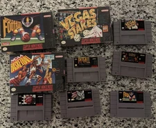 9 Super Nintendo Video Game Lot, SNES Pitfall CIB