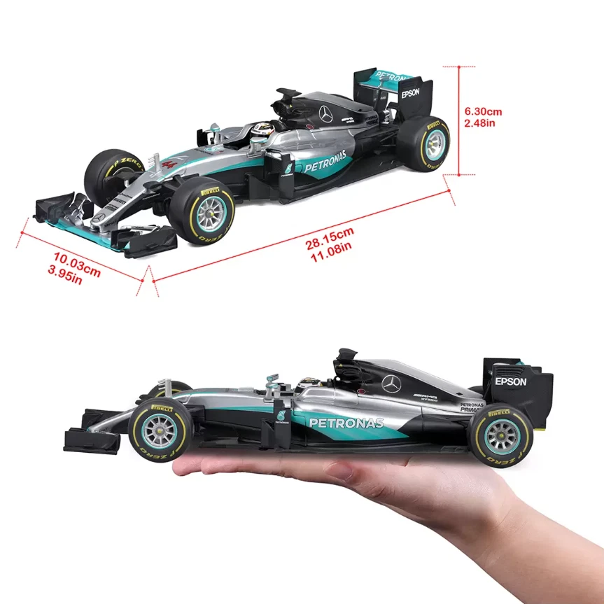 Bburago/Maisto 1:18 Mercedes F1 W07 Hybrid 2016 Lewis Hamilton Diecast Car - Image 2 of 4