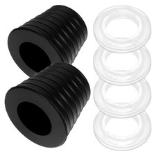 2 Sets Umbrella Cone Wedge with Ring Hole Cover Cap Parasol Stabiliser