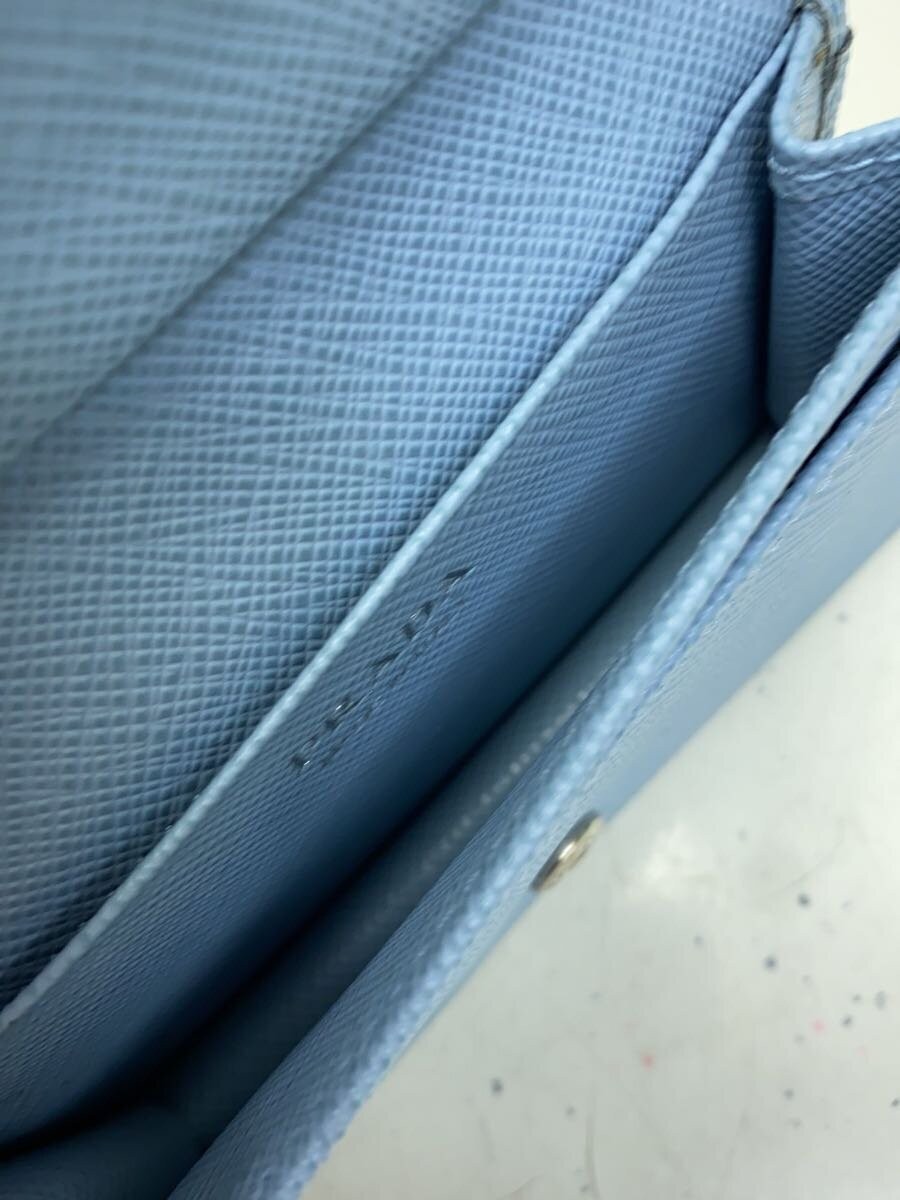 PRADA Leather Card Case BLU Women's thumbnail 4