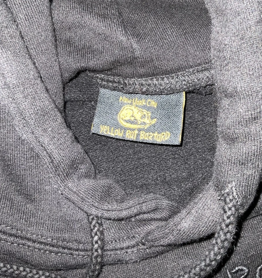 Yellow Rat Bastard New York Men's Black Hoodie Size Medium Skateboarding Skater - Image 4 of 4