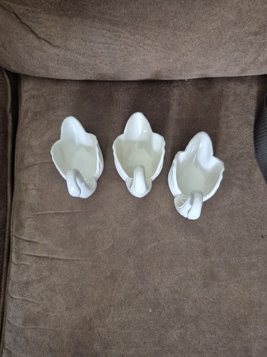 Swan -3- Swans From Bone China STATUETTES Centerpiece Trinket Candy Dish 1989 LP - Picture 3 of 6