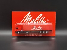 Wörlein Werbetruck H0SCANIA Sattelzug MELITTA unbespielt Limitierte Auflage OVP