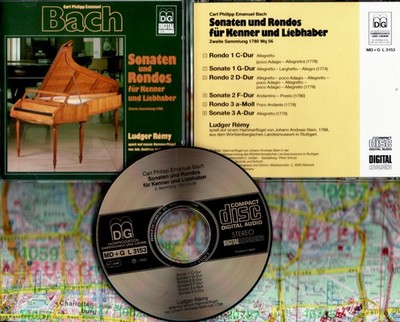 BACH: SONATEN & RONDOS   CD mit LUDGER RÉMY am HAMMERFLÜGEL / selten angeboten