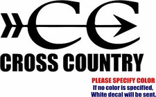 Cross Country 02 Graphic Die Cut decal sticker Car Truck Boat Window Bumper 7"