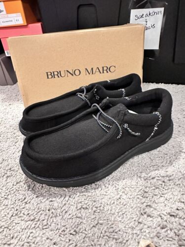 Bruno Marc Men'S Casual Slip-On Loafers Stretch Shoes Black Size 10 M
