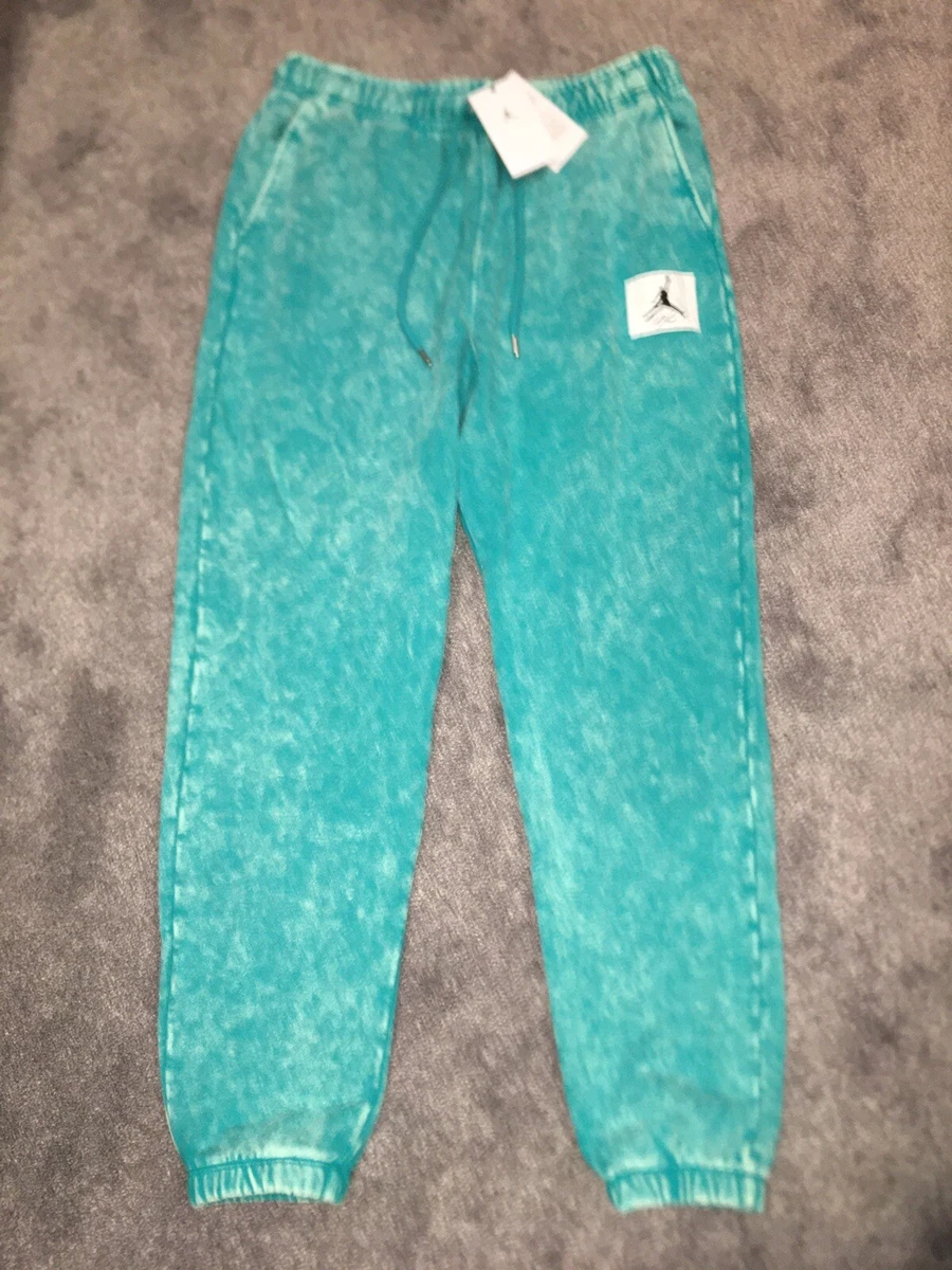 Nike Air Jordan Fleece Jogger Pants Hoodie Suit Set Washed Emerald
