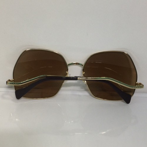 NIB Gucci GG0972S 002 Gold Large Metal Woman Sunglasses - Picture 4 of 7