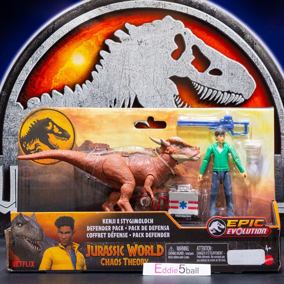 NEW Jurassic World Chaos Theory Kenji Stygimoloch Defender Pack