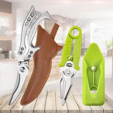 2pcs Stainless Steel Kitchen Poultry Shears Chicken Bone Scissor Heavy Duty Meat