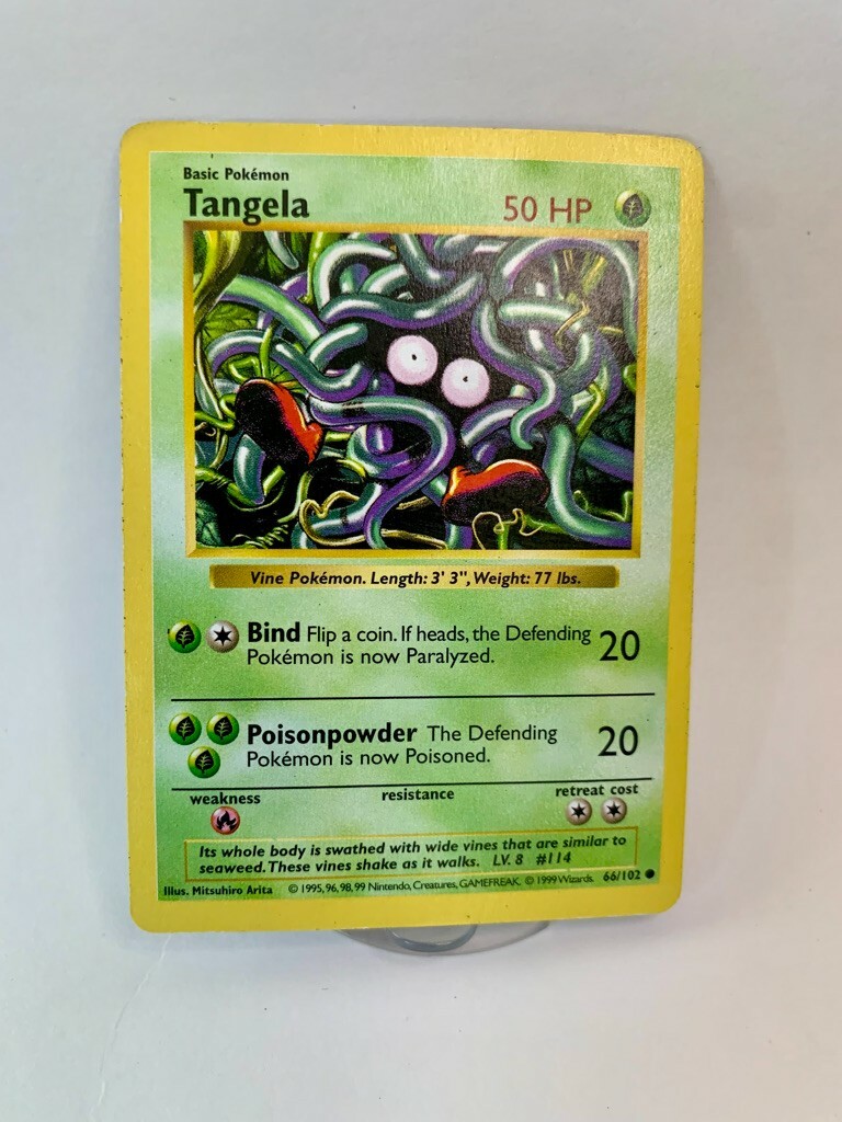 Tangela	66/102	Base Set	SHADOWLESS	1999	WOTC		Common	NM