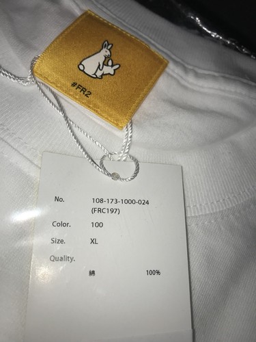 Maglietta #FR2 Fxxing Rabbit Smoking Kills ""Angels"" - Bianco - Extra Large (XL) - Foto 4 di 4