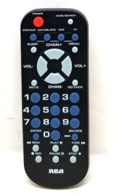 RCA Universal Remote Control Only RCR804BFDR R202815 1328EW Tested (H1)