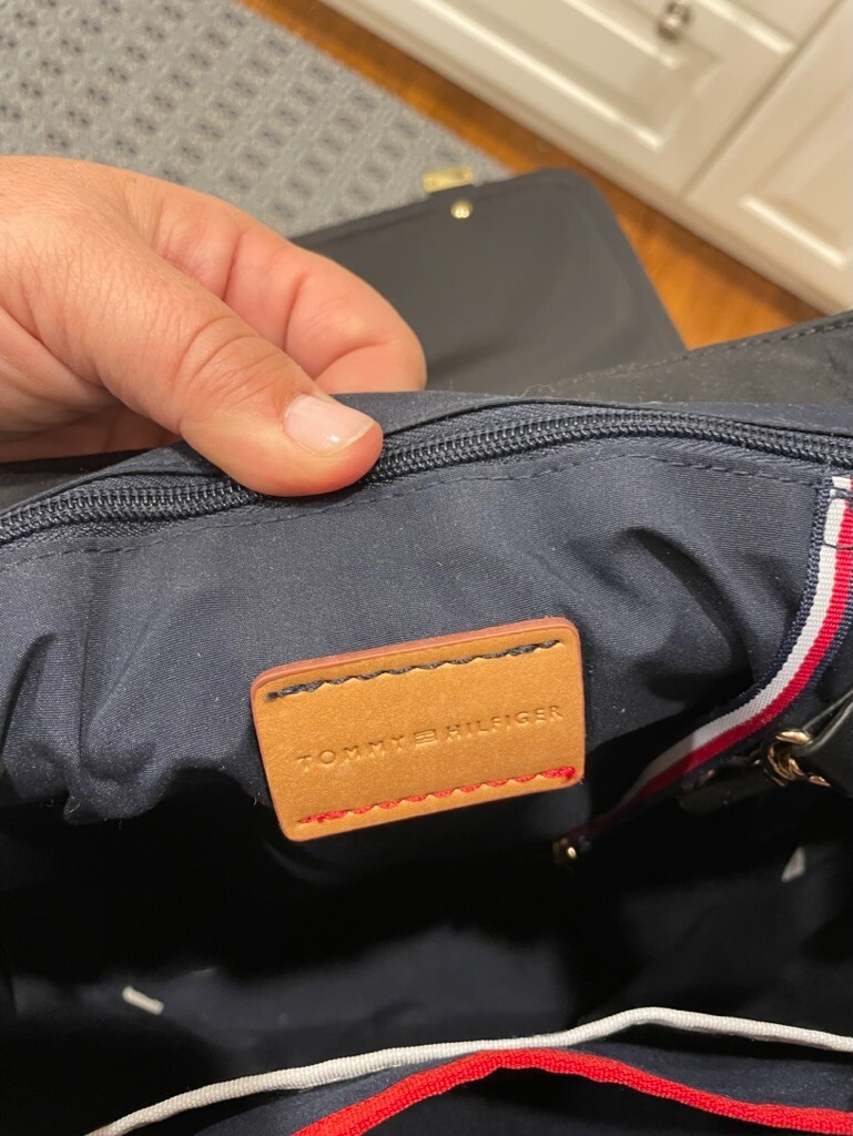 tommy hilfiger amelia nylon flap backpack