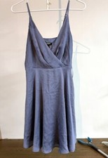 Express Women  s Romper XS Gray V Neck Lined