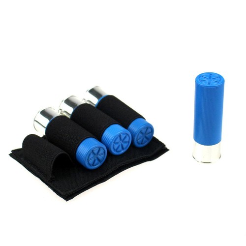 4 Round Shotgun Shell 12G Ammo Carrier Holder Hook Loop Black - Picture 1 of 9