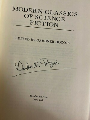 #ad #ad Gardner Dozois Modern Classics of SciFi 1st 1st signed by Bruce Sterling HB $83.00