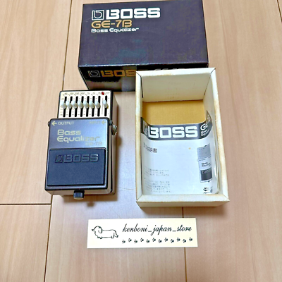 Boss GE-7B Bass Equalizer Japan Black Label Guitar Effect Pedal