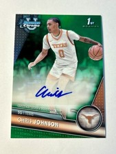 2023-24 Bowman U Chrome 1st Auto GREEN /99 #BCPA-CJ Chris Johnson