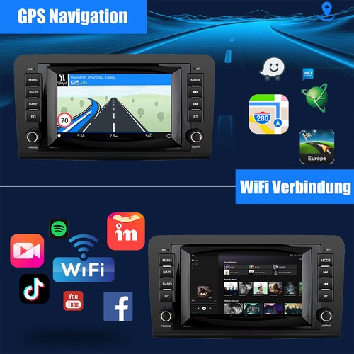 7"Android13 Für Mercedes Benz ML-Klasse W164 KAM Autoradio GPS Navi WIFI FM DAB+ - Bild 9 von 18