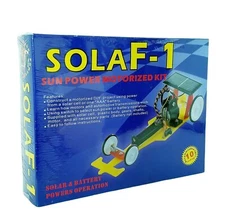 EZ Kits Sola F-1 Race Car Sun Powered Solder Free Motorized Kit New Sealed