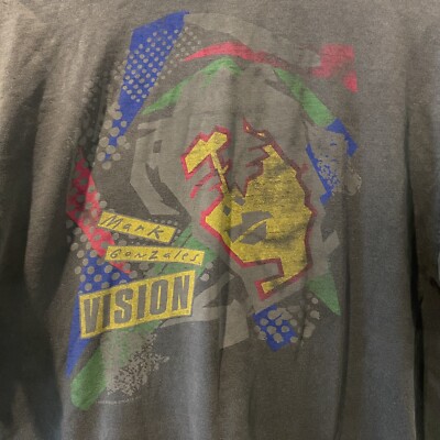 TRUE VTG 1986 80s Mark Gonz Gonzales Vision Skateboards Shirt 