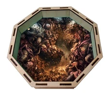 Octagon Dice Tray, Pit of Despair Rolling Tray for D&D Tabletop Board Games Gift