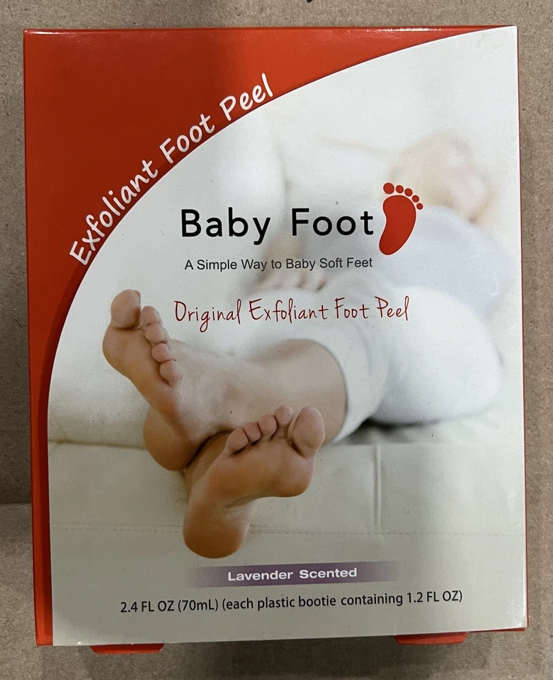 Pie de bebé - Exfoliación profunda exfoliación original del pie - Aroma a lavanda fresca 1 par Foto 2 de 3
