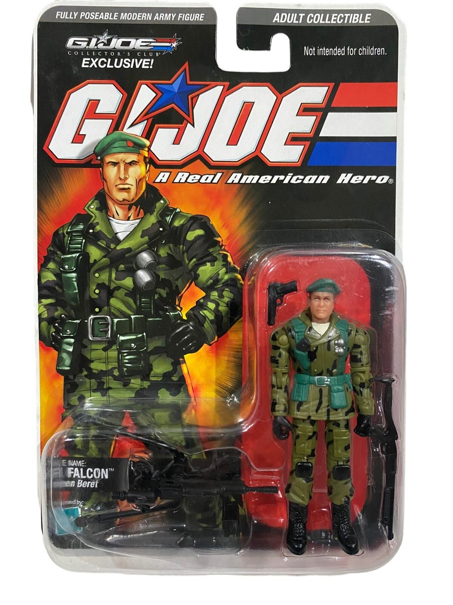 GI Joe Lt Falcon DTC Collectors Club Action Figure NEW MOSC 2008 From 1987  Movie