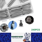 <!--F#f_0-->240pcs Stainless Steel Cotter Pin Kit Split Pin 5 Sizes Assortment U Pin Fastner<!--F/-->