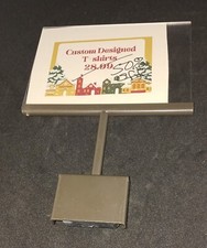 5.25 x 7 Acrylic Magnetic Sign Holder Retail Rack Frame Card Display