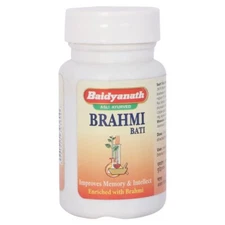 2 X  Baidyanath Brahmi Bati Tablets 40 Insomnia & Supports Memory