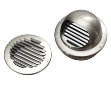 Edelstahl Lüftungsgitter Ablufthaube Wetterschutzgitter Lufthaube Lamellengitter