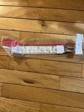 Off-White Industrial clear keychain lanyard With Clasp. Heavy Duty Secure Clasp