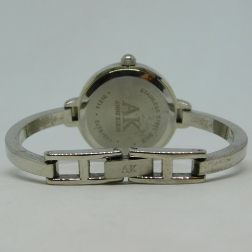 Anne Klein Diamond 10/8275 Silver Tone Quartz Analog Women's Watch Sz. 5 1/2" - Picture 3 of 6