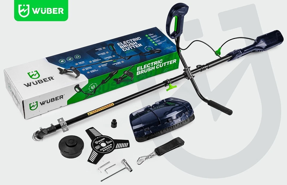 Grass Trimmer Electric WUBER 1200W 38cm Line + 3-Tooth Blade - GERMANY - Image 2 of 4