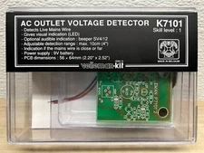 Velleman AC Outlet Volatage Detector K7101 Build It Yourself Kit Made In Belgium