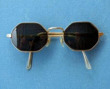 Vintage Octagonal Shape 12K Gold Filled Eyeglass Frames