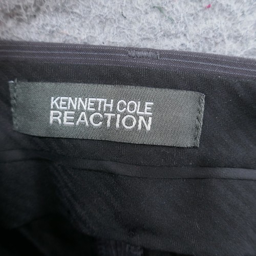 Kenneth Cole Reaction Mens Straight Leg Dress Pants 36x34 Gray Stripe NEW - Picture 3 of 16