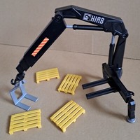 Emek 70003 - Truck Hiab Crane - Heckladekran FüR Baustofffahrzeuge - 1:25