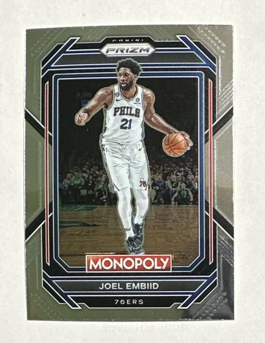 2022-23 Panini Prizm Monopoly Joel Embiid Silver #67 Philadelphia 76ers