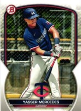 2023 BOWMAN PROSPECTS YASSER MERCEDES PAPER BASE BASEBALL CARD #BP-99