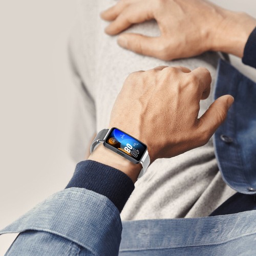 Milanese Steel Watch Band For Huawei Band 10/9/8 Watch Strap Magnetic Bracelet - 第 9/20 張圖片