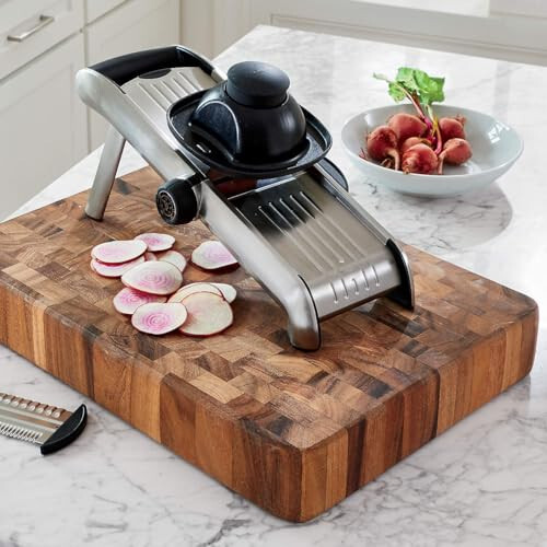 Gourmet End Grain Union Stock Yard Professional Chopping Butcher Block, Brown, 1 - Picture 5 of 7